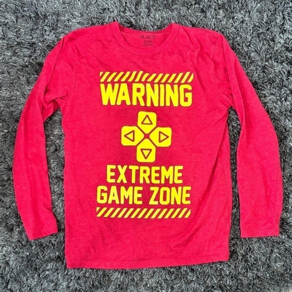 Children’s Place “warning extreme game zone” T shirt